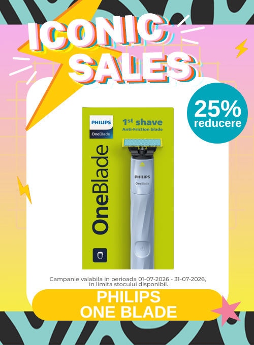 Iconic Sales cu 25% reducere la Philips One Blade