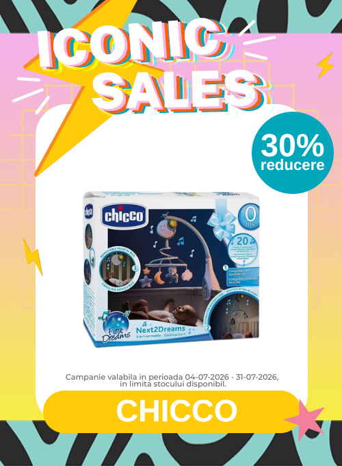 Iconic Sales cu 30% reducere la Chicco