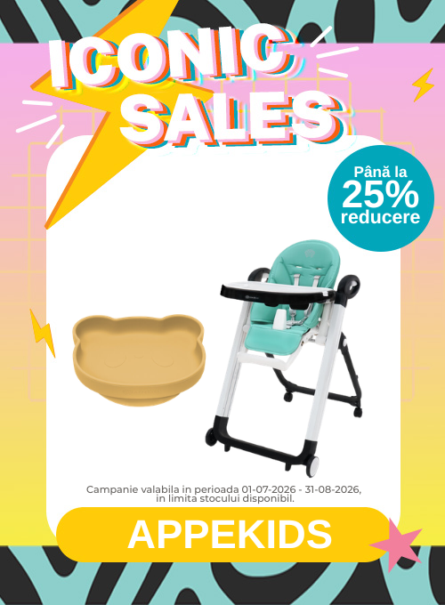 Iconic Sales cu pana la 25% reducere la Appekids
