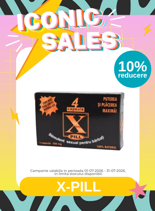 Iconic Sales cu reducere 10% la X-Pill