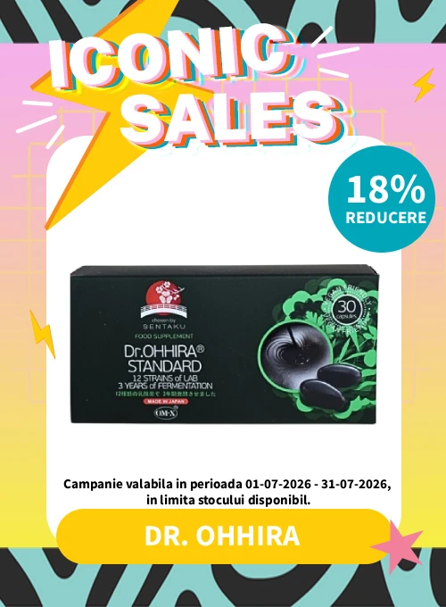 Iconic Sales cu reducere 18% la Dr.Ohhira