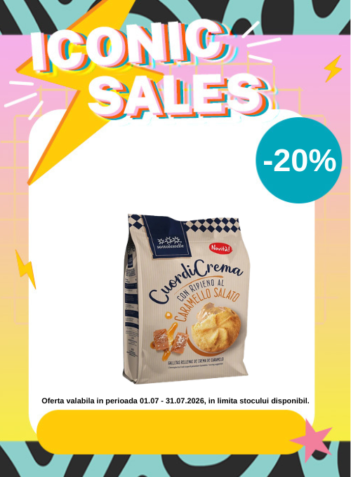 Iconic Sales cu reducere 20% la Sottolestelle, Belkorn si LiveBio