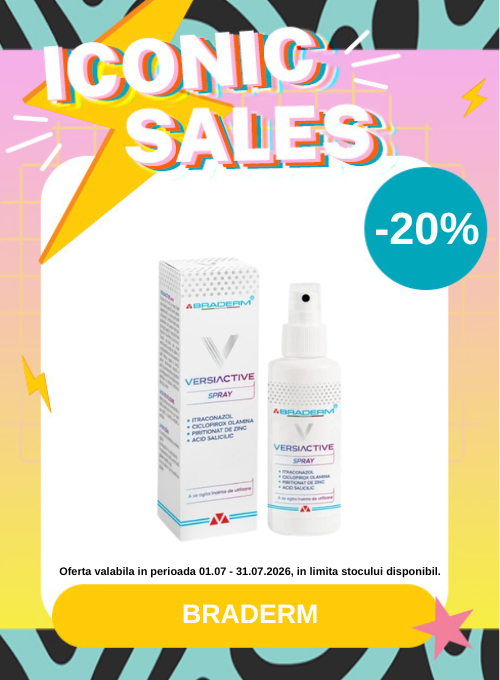 Iconic Sales cu reducere 20% la Versiactive Braderm 