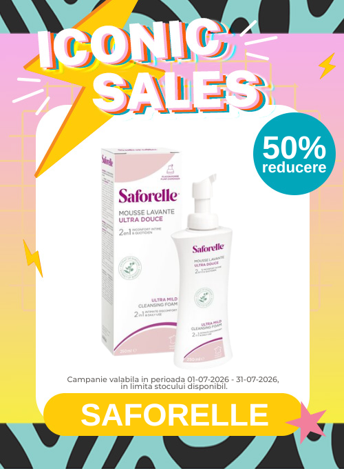 Iconic Sales cu reducere 50% la Saforelle