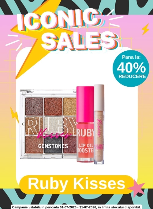 Iconic Sales cu reducere de pana la 40% la Ruby Kisses