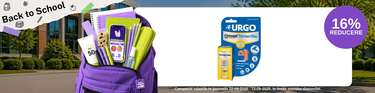 Back to School cu 16% reducere la Urgo