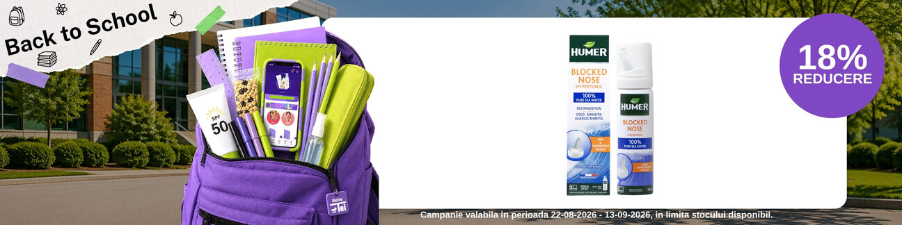 Back to School cu 18% reducere la Humer