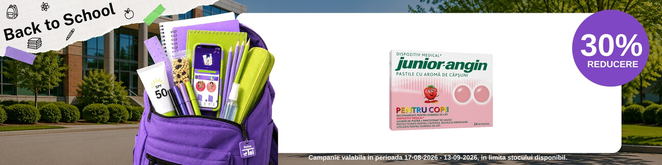 Back to School cu 30% reducere la Junior Angin
