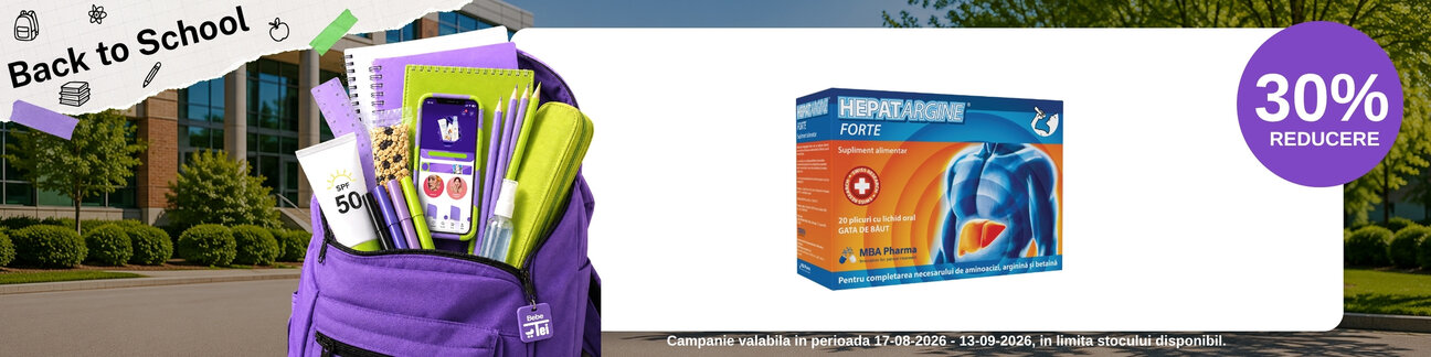Back to School  cu 30% reducere la Mba Pharma