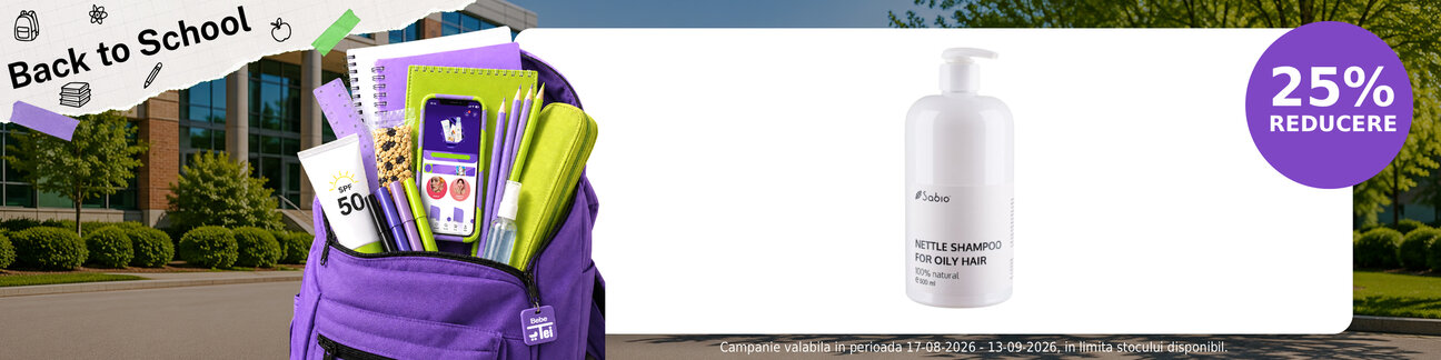 Back to School cu reducere 25% la Sabio
