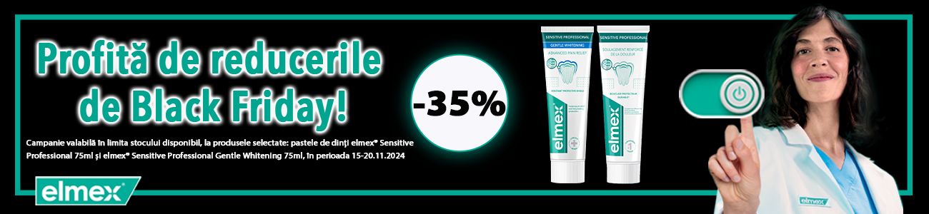 Black Friday cu reducere 35% la Elmex