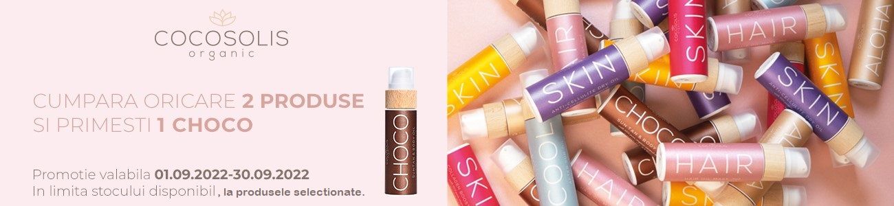 Campanie cu produs promotional Cocosolis Ulei de corp bronzant Choco 110ml