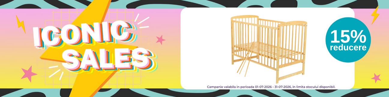 Iconic Sales cu 15% reducere la Babyneeds