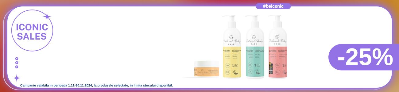 Iconic Sales cu 25% reducere la Natural Baby