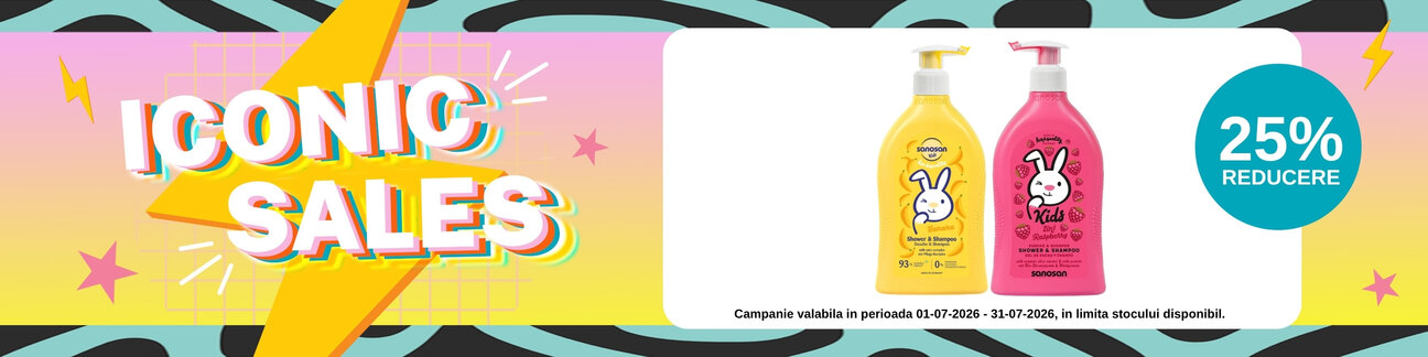 Iconic Sales cu 25% reducere la Sanosan