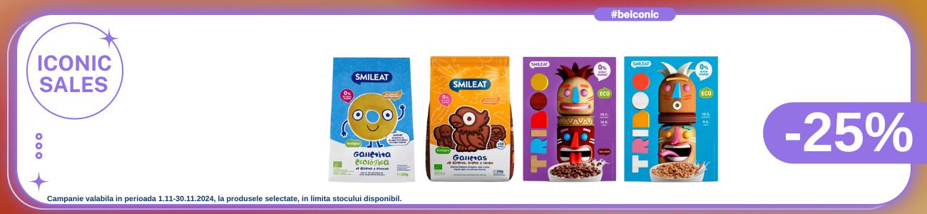 Iconic Sales cu 25% reducere la Smileat 