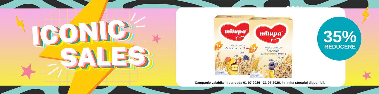 Iconic Sales cu 35% reducere la Milupa