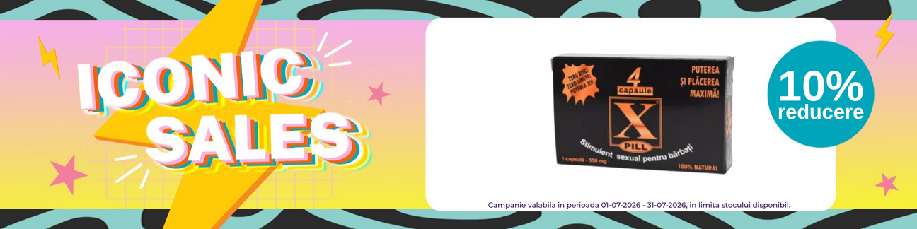 Iconic Sales cu reducere 10% la X-Pill