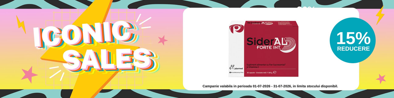 Iconic Sales cu reducere 15% la Sideral Forte