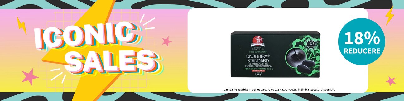 Iconic Sales cu reducere 18% la Dr.Ohhira