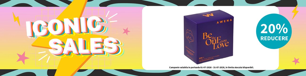 Iconic Sales cu reducere 20% la Awena