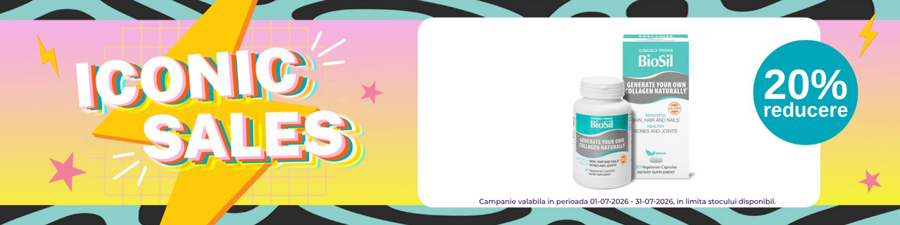 Iconic Sales cu reducere 20% la Biosil