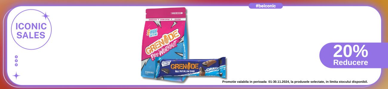 Iconic Sales cu reducere 20% la Grenade