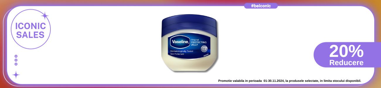 Iconic Sales cu reducere 20% la Vaseline