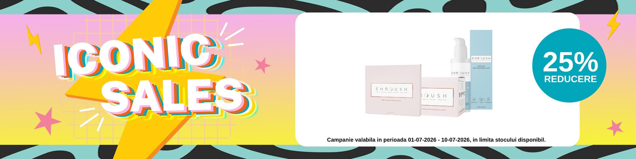 Iconic Sales cu reducere 25% la Enroush