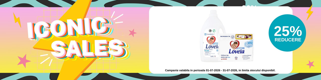 Iconic Sales cu reducere 25% la Lovela Baby