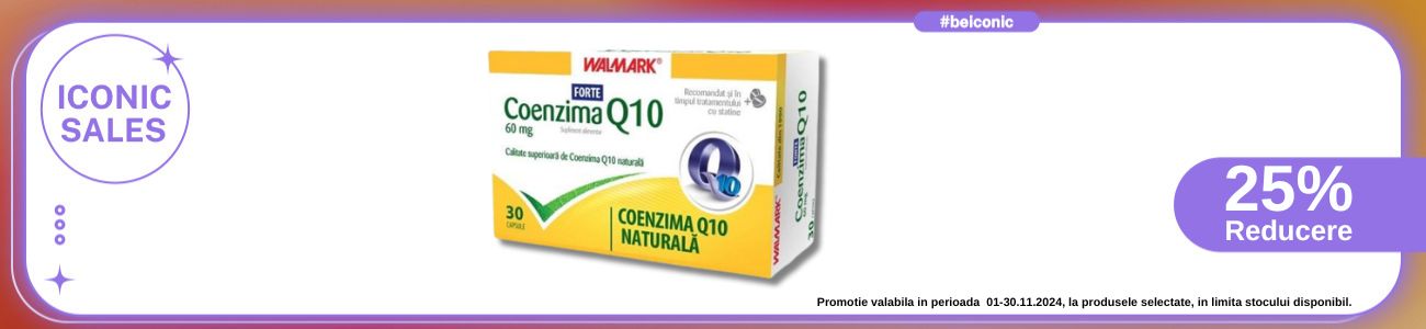 Iconic Sales cu reducere 25% la Walmark Coenzima Q10