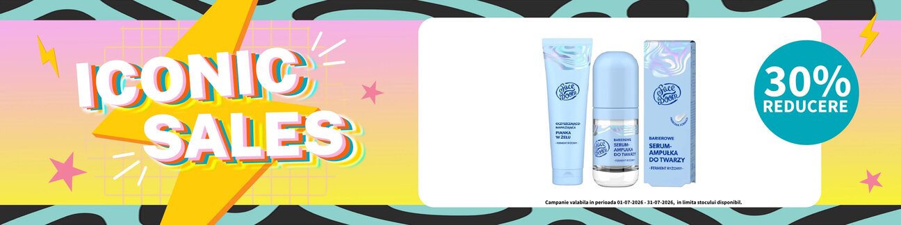 Iconic Sales cu reducere 30% la Bodyboom