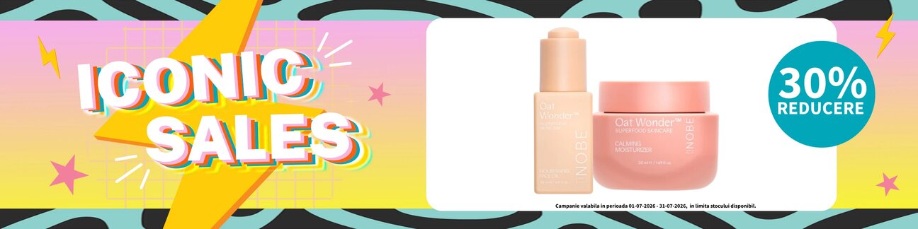 Iconic Sales cu reducere 30% la Nobe