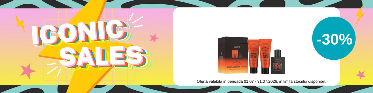 Iconic Sales cu reducere 30% la Scottish Fine Soaps