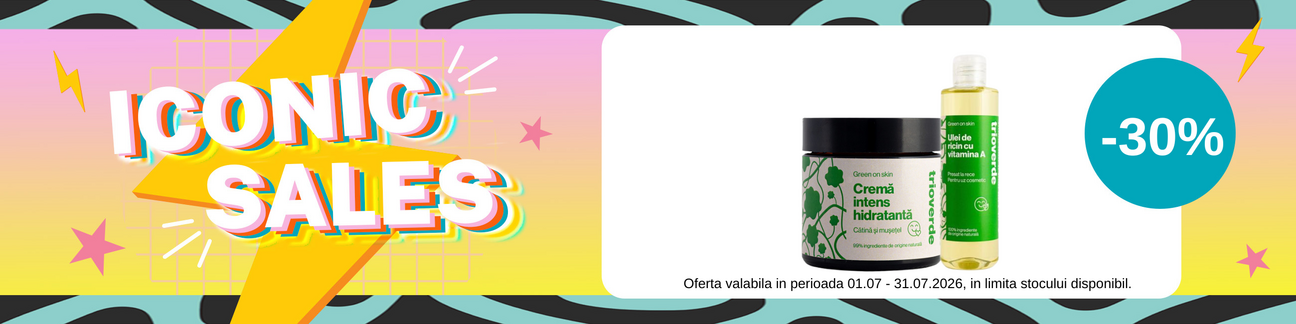 Iconic Sales cu reducere 30% la Trio Verde