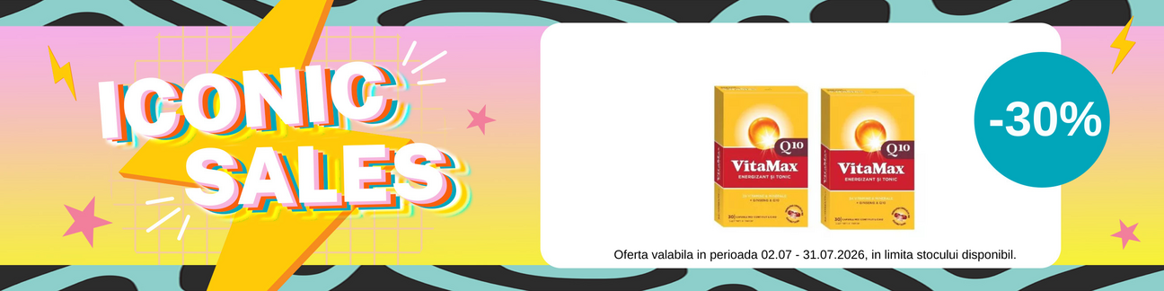 Iconic Sales cu reducere 30% la Vitamax
