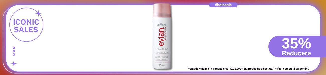 Iconic Sales cu reducere 35% la Evian