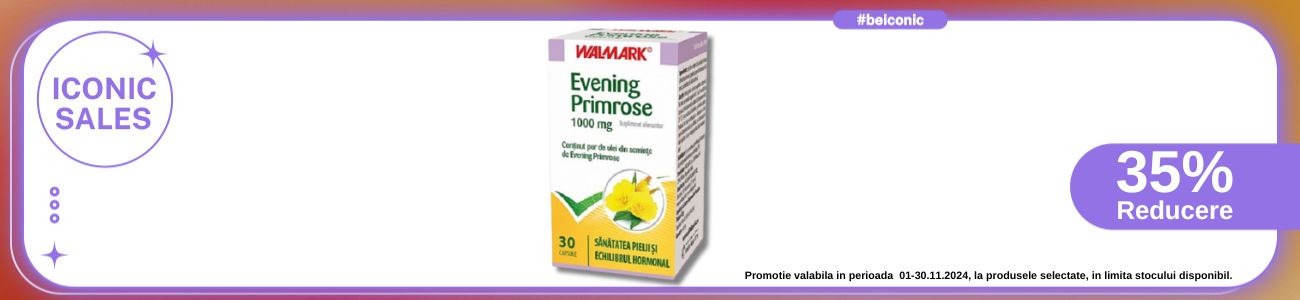 Iconic Sales cu reducere 35% la Walmark Evening Primrose