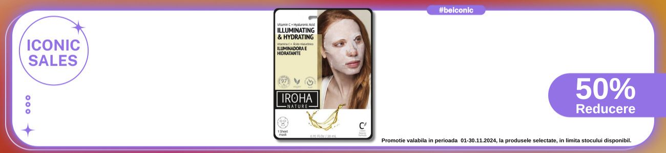 Iconic Sales cu reducere 50% la Iroha