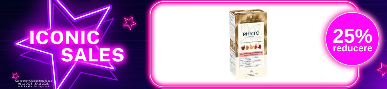 Iconic Sales cu reducere de 25% la Phytocolor