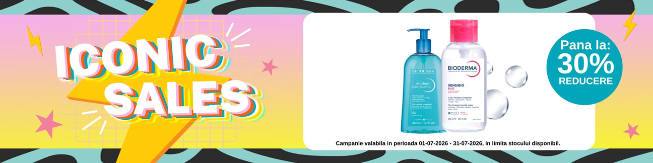 Iconic Sales cu reducere de pana la 30% la Bioderma