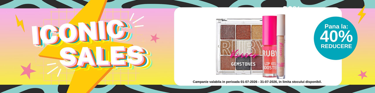 Iconic Sales cu reducere de pana la 40% la Ruby Kisses