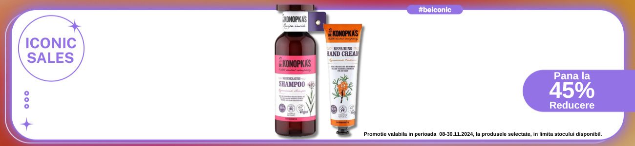 Iconic Sales cu reducere de pana la 45% la Dr. Konopka's