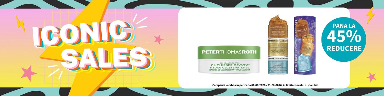 Iconic Sales cu reducere de pana la 45% la Peter Thomas Roth