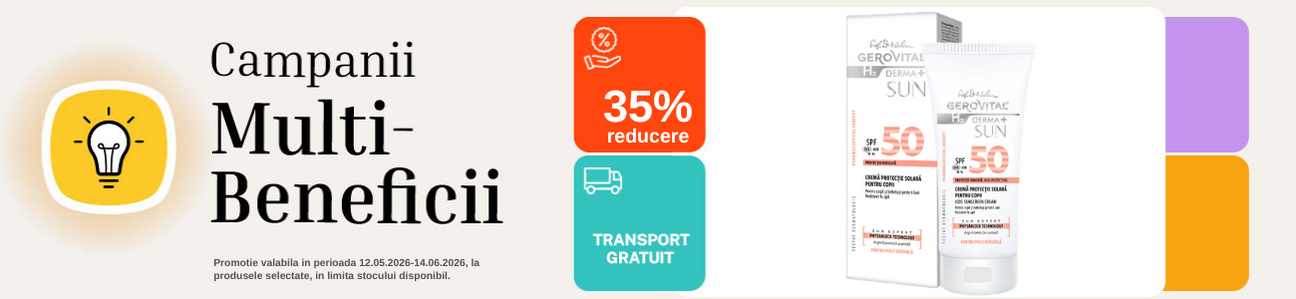 Multi-Beneficii la Gerovital H3 Derma+ Sun