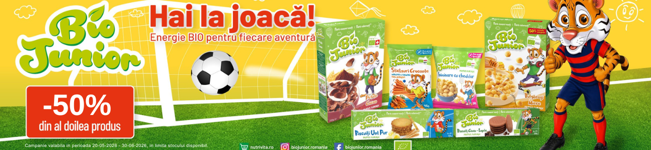 Promotie 1 + 50% reducere la al doilea produs Nutrivita