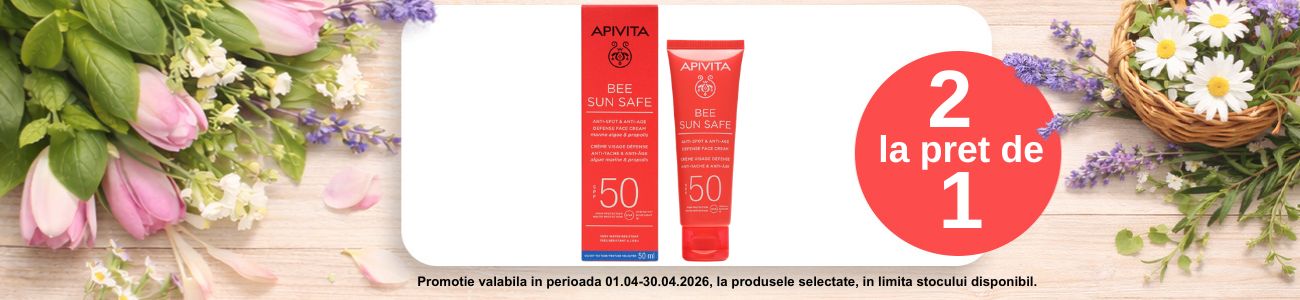 Promotie 2 la pret de 1 la Apivita Sun