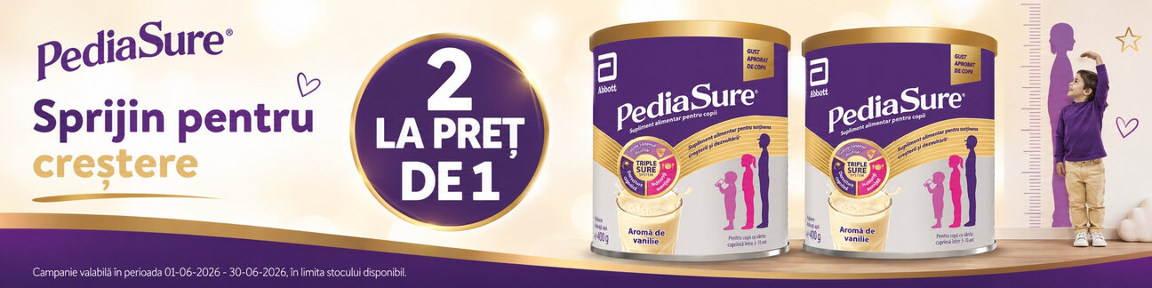 Promotie 2 la pret de 1 la PediaSure