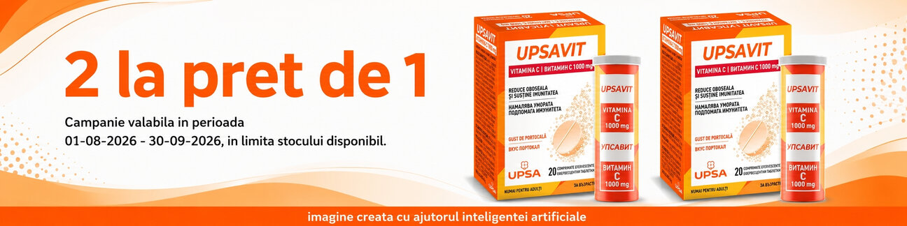 Promotie 2 la pret de 1 la Upsavit