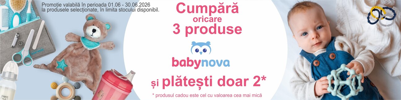 Promotie 3 la pret de 2 la Baby Nova si Dantistar
